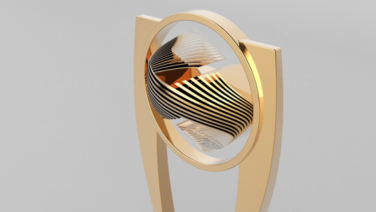中国工业互联网大赛奖杯设计——熠熠科技之光